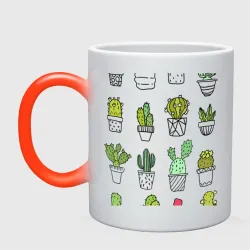 Кружка хамелеон Cactus