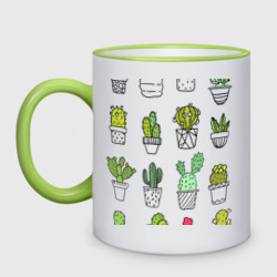 Кружка двухцветная Cactus