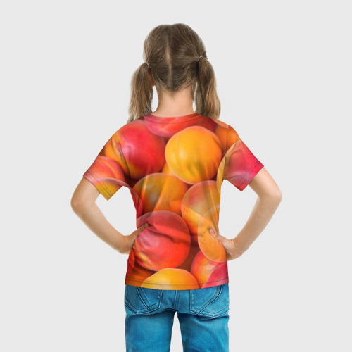 Детская футболка 3D Абрикос, цвет 3D печать - фото 6