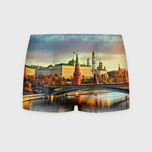 Мужские трусы 3D Москва река Фото 01 Мужские трусы 3D Москва река Фото 01