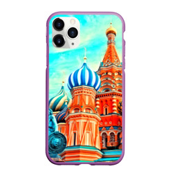 Чехол для iPhone 11 Pro Max матовый Moscow Russia