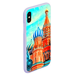 Чехол для iPhone XS Max матовый Moscow Russia - фото 2