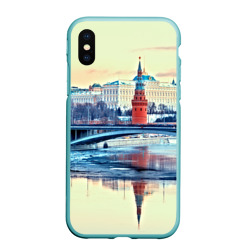 Чехол для iPhone XS Max матовый Река Москва