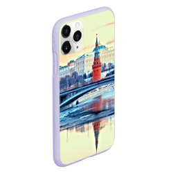 Чехол для iPhone 11 Pro матовый Река Москва - фото 2