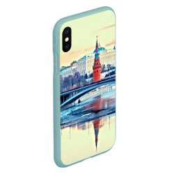 Чехол для iPhone XS Max матовый Река Москва - фото 2