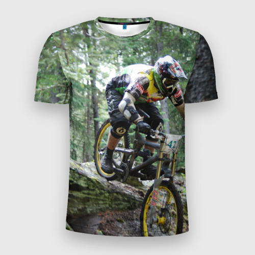 Мужская футболка 3D Slim Велоспорт гонка, цвет 3D печать