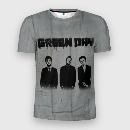 Мужская футболка 3D Slim Green Day 7, цвет 3D печать