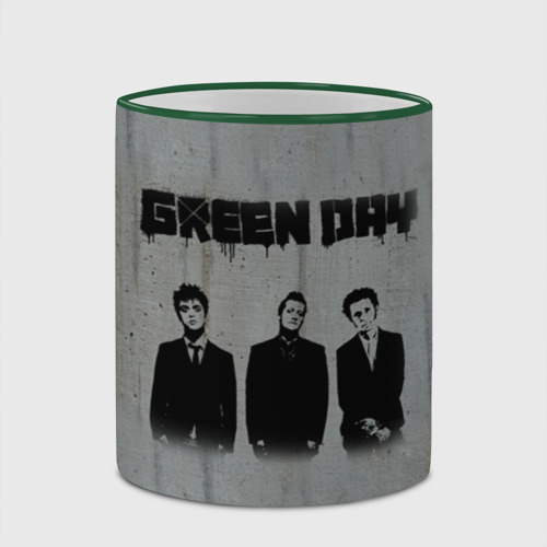 Кружка с полной запечаткой Green Day 7, цвет Кант зеленый - фото 4