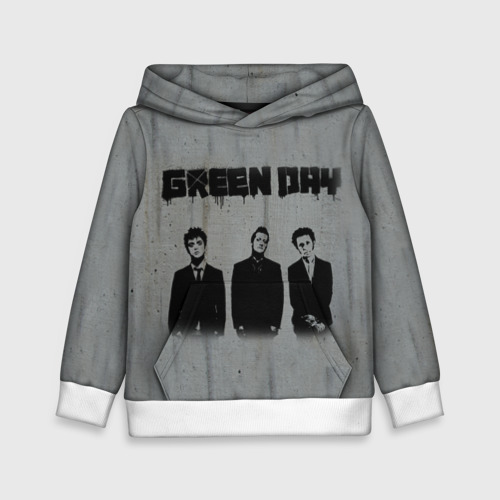 Детская толстовка 3D Green Day 7, цвет белый