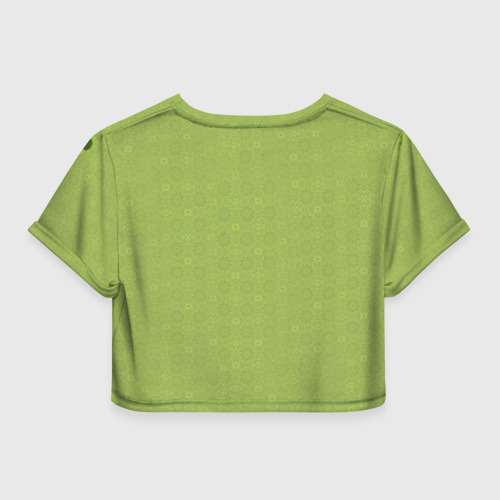 Женская футболка Crop-top 3D Green Day 6, цвет 3D печать - фото 2