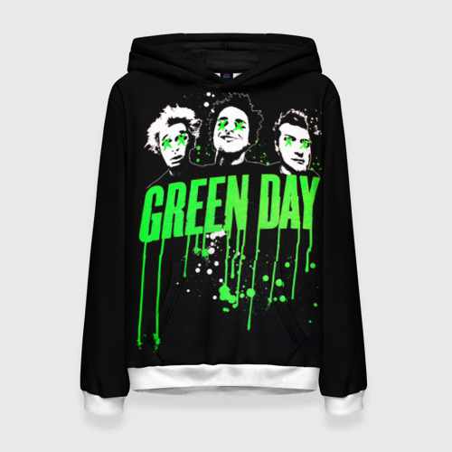 Женская толстовка 3D Green Day 4, цвет 3D печать