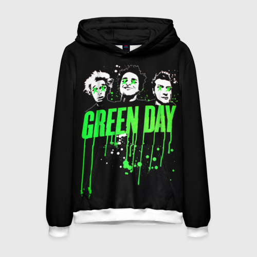 Мужская толстовка 3D Green Day 4, цвет белый