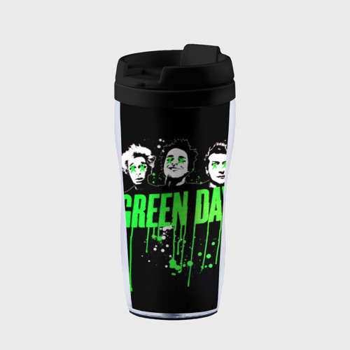 Термокружка-непроливайка Green Day 4, цвет черный