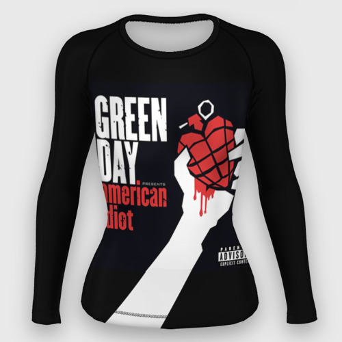 Женский рашгард 3D Green Day 3, цвет 3D печать