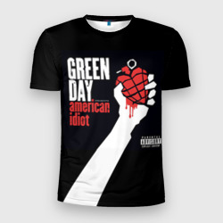 Мужская футболка 3D Slim Green Day 3