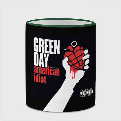 Кружка с полной запечаткой Green Day 3, цвет Кант зеленый - фото 4