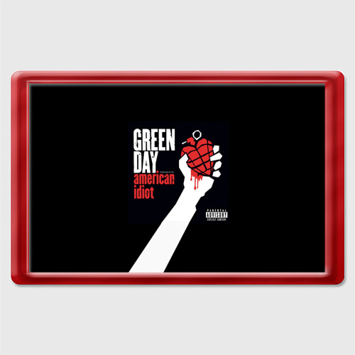 Магнит 45*70 Green Day 3, цвет красный