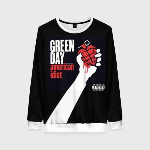 Женский свитшот 3D Green Day 3, цвет 3D печать