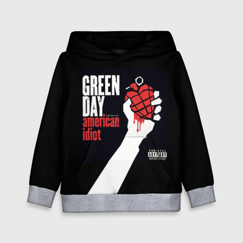 Детская толстовка 3D Green Day 3, цвет меланж