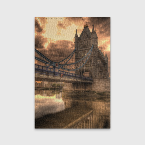 Обложка для паспорта матовая кожа England Англия, цвет красный - фото 2