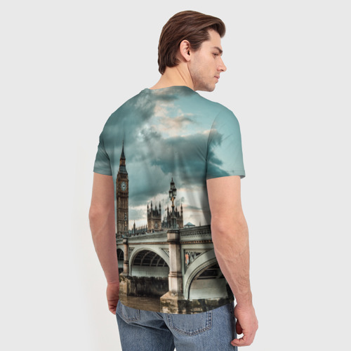 Мужская футболка 3D London, цвет 3D печать - фото 4