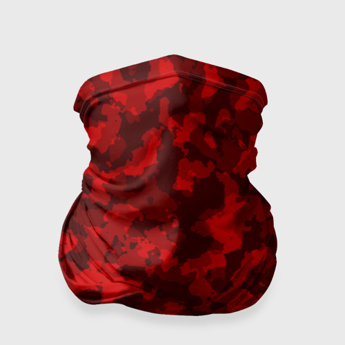 Бандана-труба 3D Красный камуфляж, цвет 3D печать