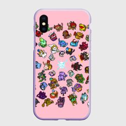 Чехол для iPhone XS Max матовый Герои доты стали котятами