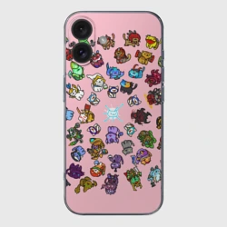 Чехол для iPhone 16 силиконовый с защитой камеры Герои доты стали котятами