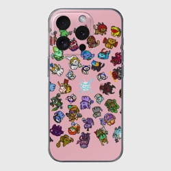 Чехол для iPhone 15 Pro Max силиконовый с защитой камеры Герои доты стали котятами