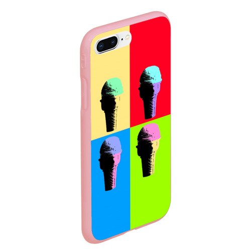 Чехол для iPhone 7Plus/8 Plus матовый с принтом Pop Ice Cream, вид сбоку #3