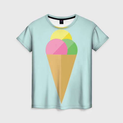 Женская футболка 3D POP, цвет 3D печать
