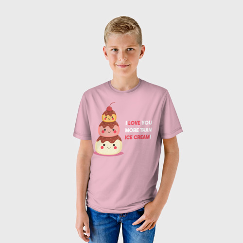 Детская футболка 3D Love, цвет 3D печать - фото 3