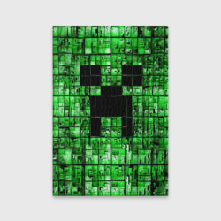 Обложка для паспорта матовая кожа Minecraft