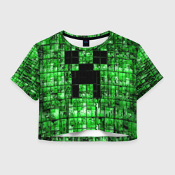 Женская футболка Crop-top 3D Minecraft