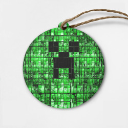Деревянная игрушка круг Minecraft