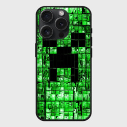 Чехол силиконовый для Apple iPhone 15 Pro матовый Minecraft