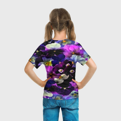 Детская футболка 3D Flower Garden, цвет 3D печать - фото 6