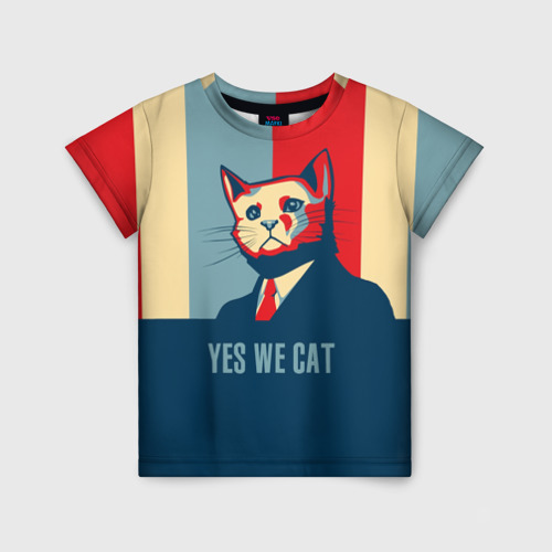 Детская футболка 3D Yes we cat, цвет 3D печать