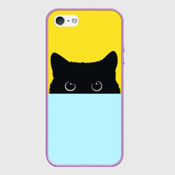 Чехол для iPhone 5/5S матовый Кот спрятался