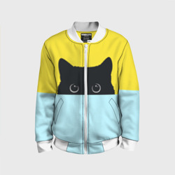 Детский бомбер 3D Кот спрятался