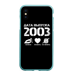 Чехол для iPhone XS Max матовый Дата выпуска 2003