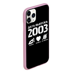 Чехол для iPhone 11 Pro Max матовый Дата выпуска 2003 - фото 2