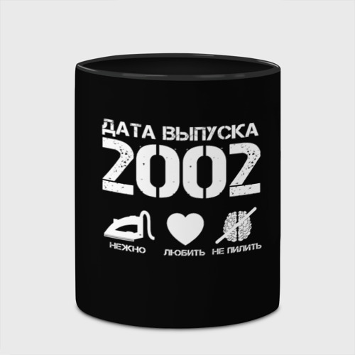 Кружка с полной запечаткой Дата выпуска 2002, цвет белый + черный - фото 4