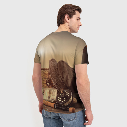 Мужская футболка 3D Настоящий рыбак - фото 4