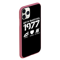 Чехол для iPhone 11 Pro Max матовый Дата выпуска 1977 - фото 2