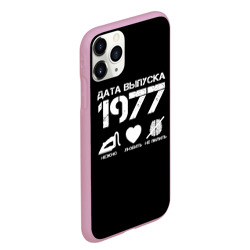 Чехол для iPhone 11 Pro Max матовый Дата выпуска 1977 - фото 2