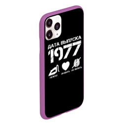 Чехол для iPhone 11 Pro Max матовый Дата выпуска 1977 - фото 2