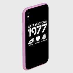 Чехол для iPhone XS Max матовый Дата выпуска 1977 - фото 2