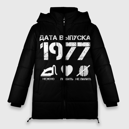 Женская зимняя куртка Oversize Дата выпуска 1977, цвет красный