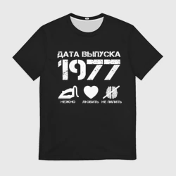 Мужская футболка 3D Дата выпуска 1977